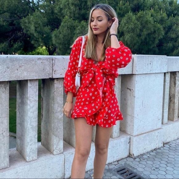 Linen Blend Red Set Zara Skort and Top new - Picture 11 of 15